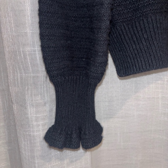 Madewell Ruffle-Neck Pullover Sweater in Cotton-Merino Yarn - Picture 5 of 5